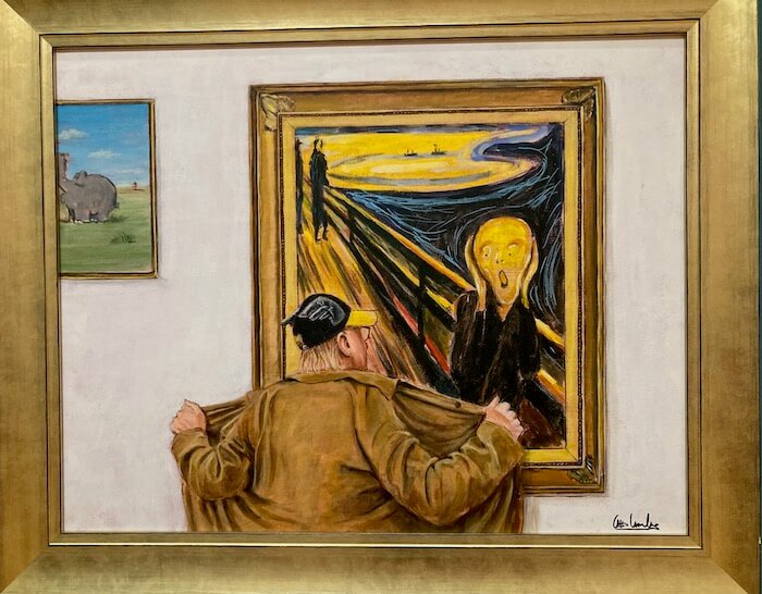 Edvard Munchs Schrei in der Interpretation von Otto Waalkes. Foto: Ulrike Ziegler